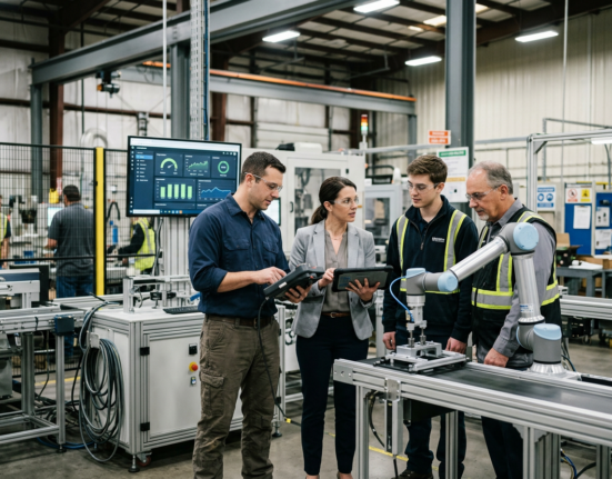 engineers-integrating-energy-efficient-robotics-on-manufacturing-floor